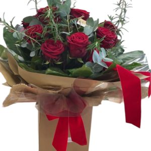 Red Rose Box Arrangement